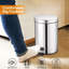 Minnielee Stainless Steel 5 Liter Step on Rubbish Bin Indoor Outdoor Waste Bin With Pedal