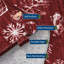 Tapis de Noël 2x6 - tapis lavable, antidérapant, à poils courts, doux imprimé de Noël pour le couloir, le chevet (rouge)-284692505
