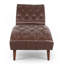 Chaise longue rembourrée