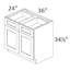 Armoire de cuisine autoportante classique blanche avec 2 portes, 1 tablette, - tiroirs, charnières à fermeture en douceur, caoutchouc, assemblage facile, l 36 po x H 34,5 po x P 24 po, idéal pour le rangement de la salle de lavage et de la salle de bain