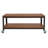 Livingston Collection TV Stand in Wood Grain Finish with Metal Wheels