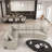 Magedan 126" L-shaped Sectional Pull-out Sofa with Charging Devices, Cup Holders and Pillows-1606266599