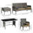 Wicker 5 - Person Patio Conversation Sets with Cushions