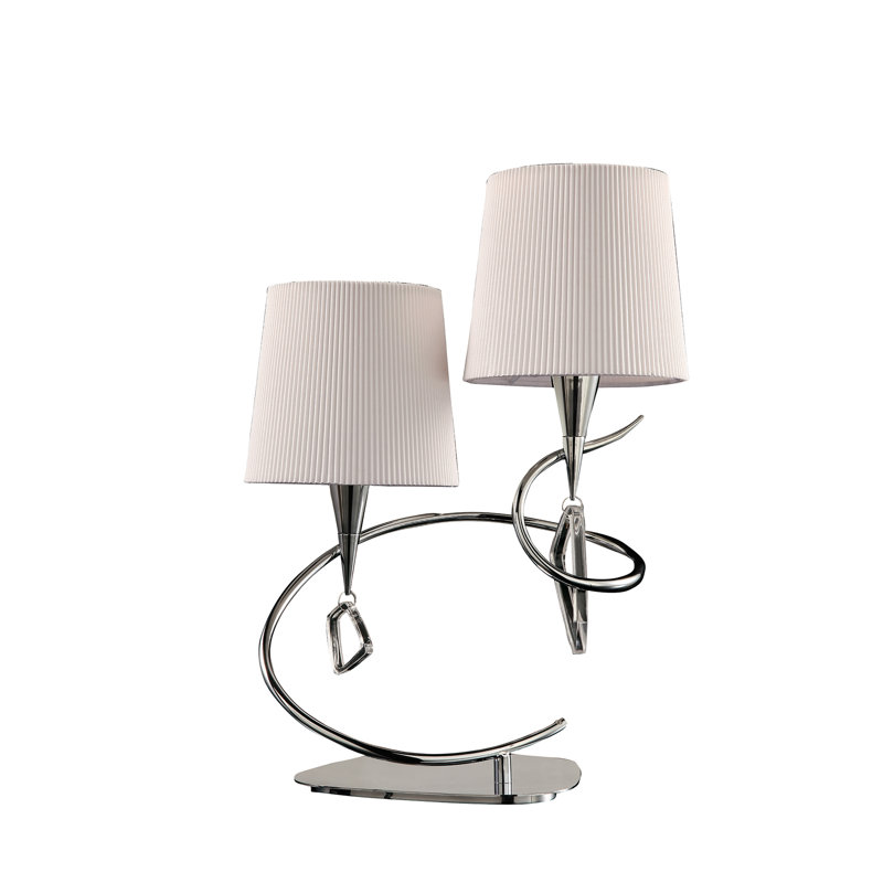 Eurich Metal Novelty Lamp, Polished Chrome/Ivory