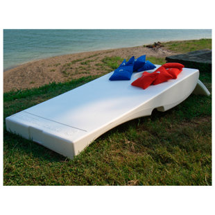 Ensemble de cornhole en plastique pour toutes les intempéries 2 pi x 4 pi corntoss