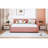 Upholstered Daybed With Trundle Sofa Bed Frame No Box Spring Needed, Linen Fabric-706261093