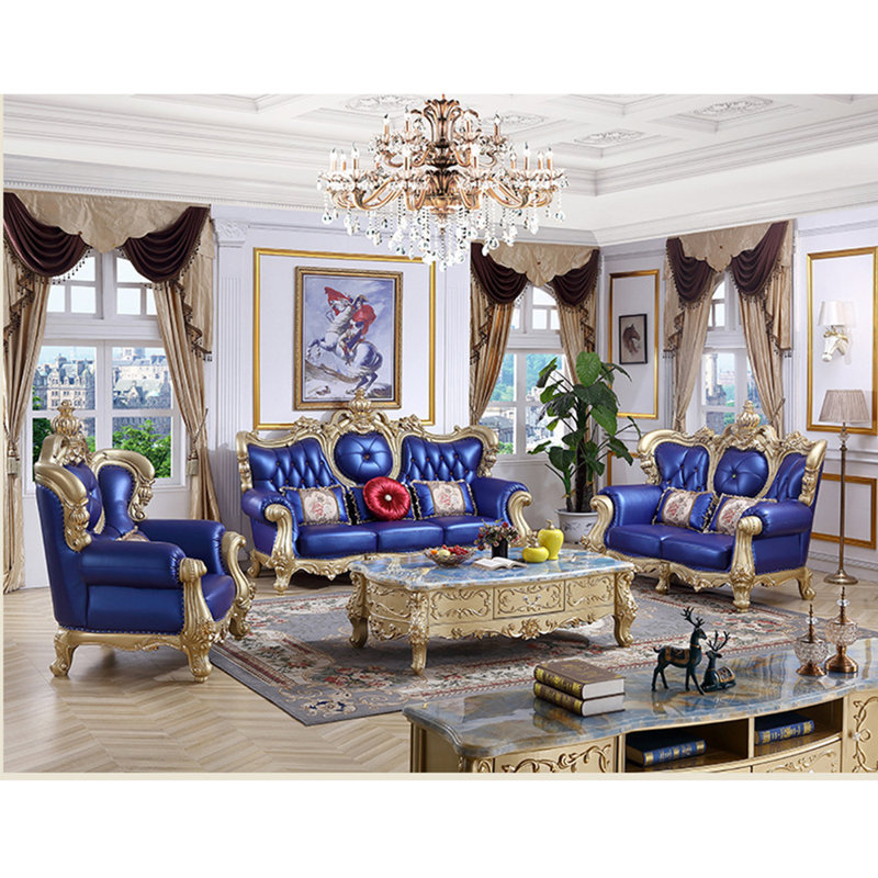Romero European style Solid Wood Carved sofa | Wayfair