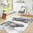 Exquisite Printed Rug with Soft Pile and Abstract Floral Design Ideal for Enhancing the Appeal of Your Living Room or Bedroom-316812798