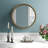Quillin Solid Wood Frame Round Wall Mirror