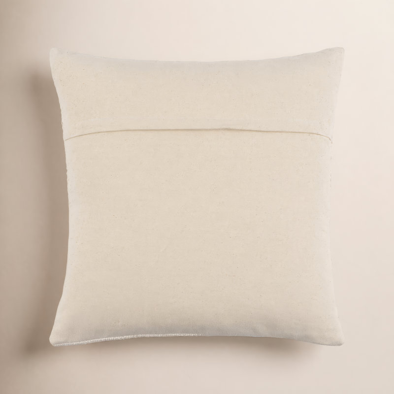 Housse et insert de coussin rectangulaire Keri, 18 po x 18 po, Housse de coussin seulement - sans coussin, Crème, crème