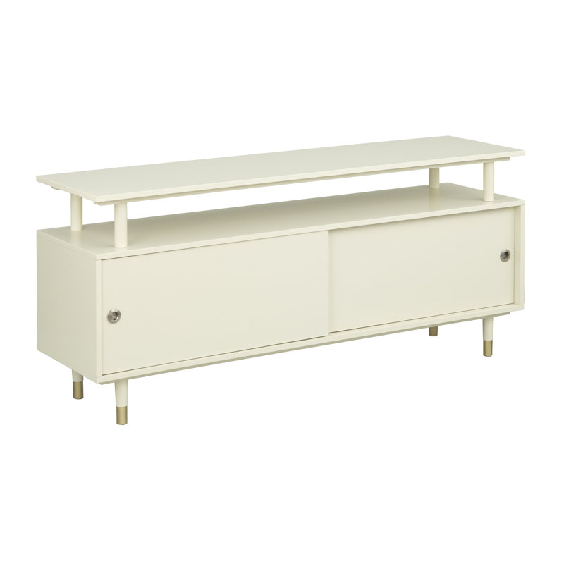 Camylle TV Stand for TVs up to 70", Antique White/Gold