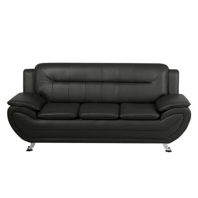 Faux Leather Sofa