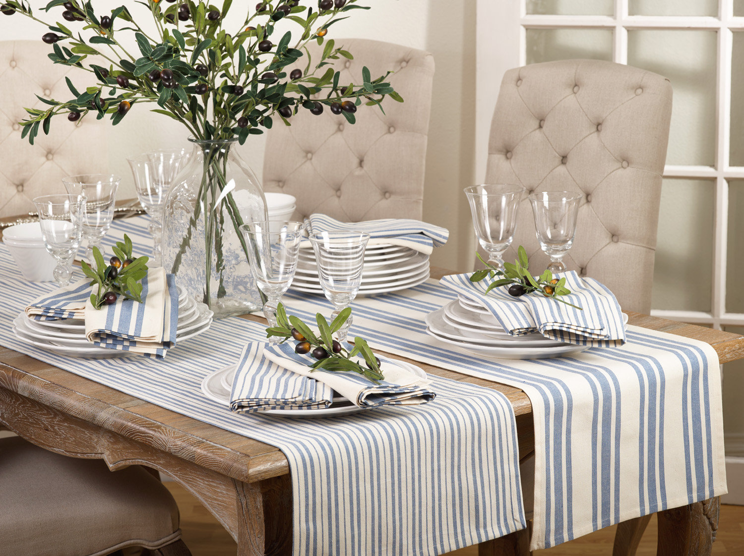 Weaver Striped Table Runnner