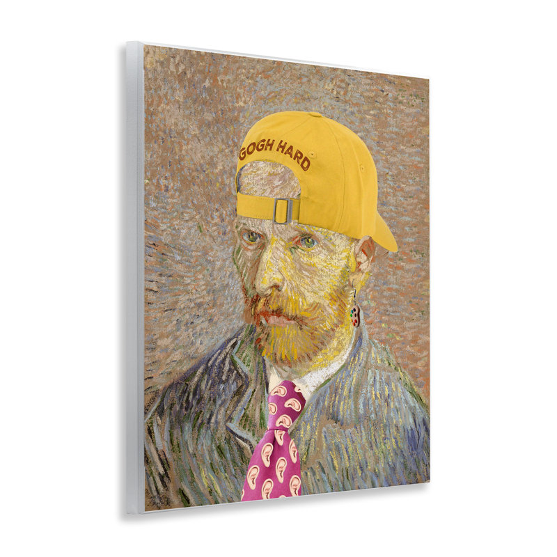 Plaque murale Van Gogh en chapeau jaune, design par Masters Redux