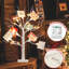 Décorations de Noël Porte-cartes de Noël Arbre de Noël illuminé pour table de Noël, minuterie à piles