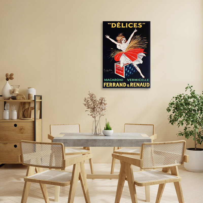 Publicité rétro sur toile, par Leonetto Cappiello, H 24 po x l 16 po