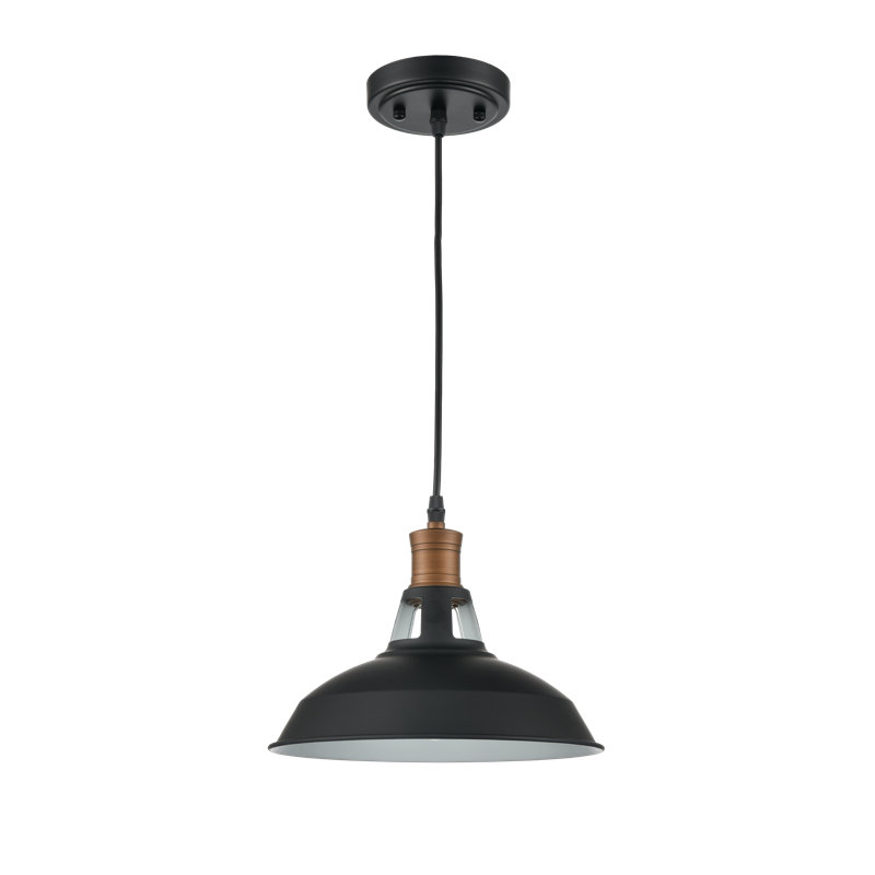 Luminaire suspendu conique unique à 3 lumières Glenover