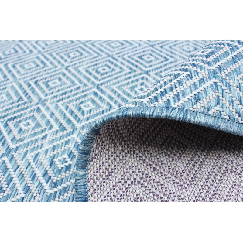 Rummel Geometric Indoor / Outdoor Rug, Rectangle 6'7" x 9'6"
