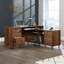 Vosburgh L-Shaped Solid Wood Base Executive Desk