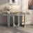 Light Gray Wood Rectangular Shape Console Table-1130505588-1130505591