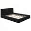 Grand lit plateforme tapissier, noir-649386559