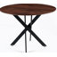 Table de salle à manger Mid-Century pour 4 à 6 personnes avec plateau rond en bois aggloméré-879341899-879341897