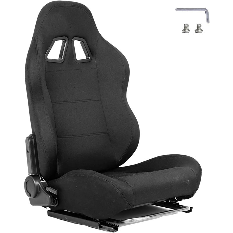 Anman Racing Bucket Seat With Double Locking Slides Adjustable Angle fit Racing Wheel Stand, No Stand
