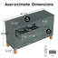 Commode double 6 tiroirs avec poignées en métal et pieds en bois massif-129226303