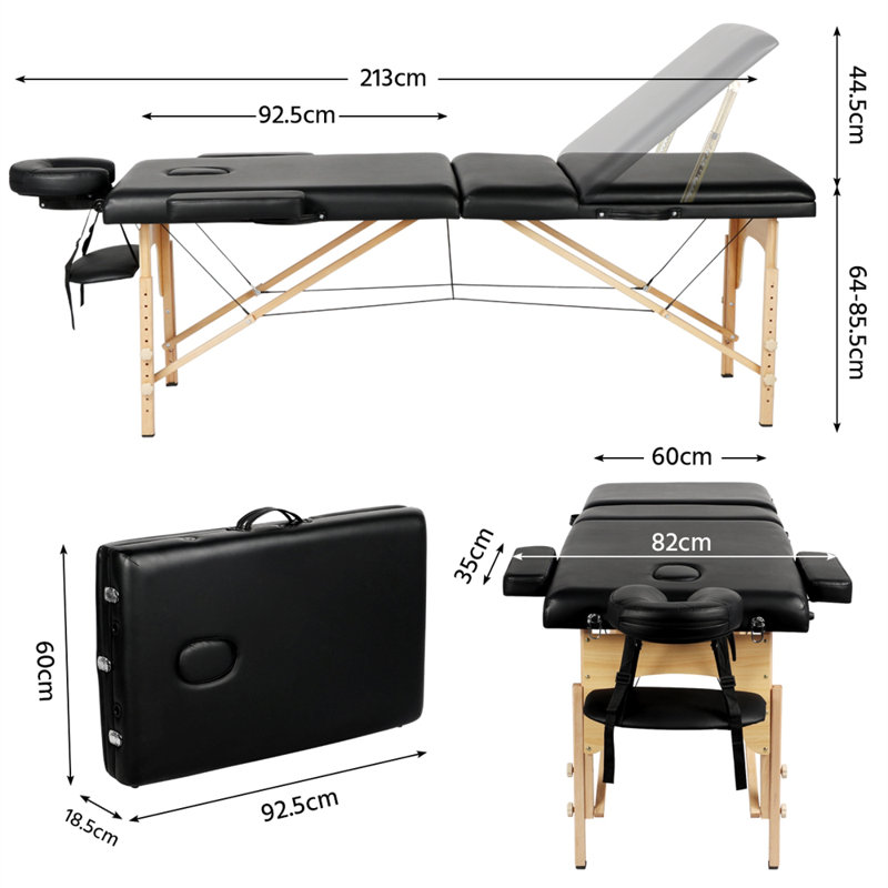 213cm Rectangular Adjustable Folding Table
