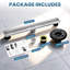 Drain de douche linéaire 24 po, drain de plancher de douche en acier inoxydable 304 avec grille amovible, drain de plancher rectangulaire avec accessoires-88034221