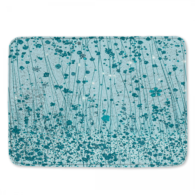 Tapis de bain Wildflowers, L 24 po x L 17 po