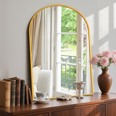 Dochas Aluminum Arch Mirror
