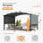 Aluminum Pergola with Canopy-96801090-96801092