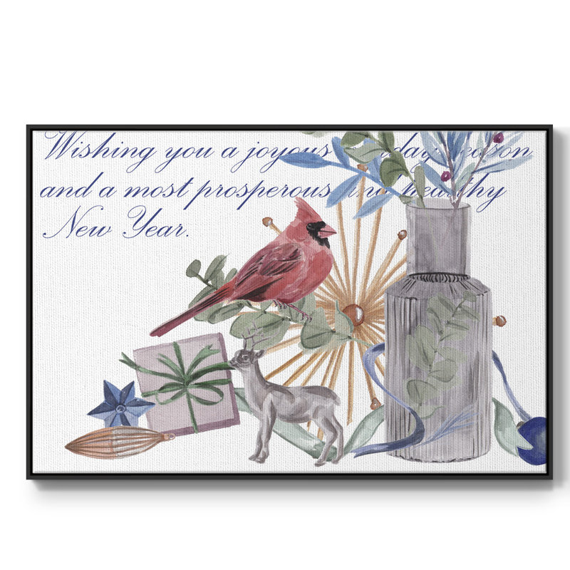 Warm Wishes Collection A, H 25 po x l 37 po x P 2 po, Noir