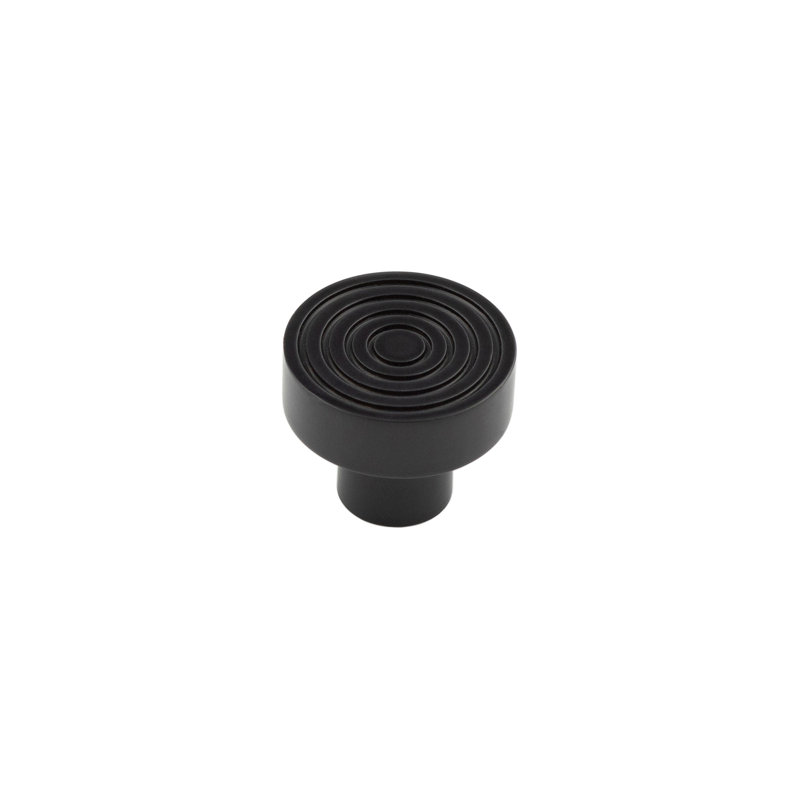 Hoxton 30mm Diameter Round Knob, Matte Black