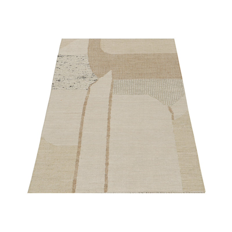 Hand Knotted Area Rug in Brown