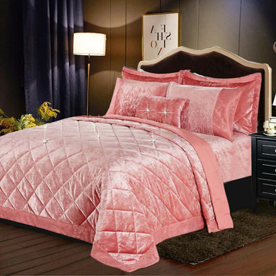 Stodghill Velvet Solid Colour Bedspread