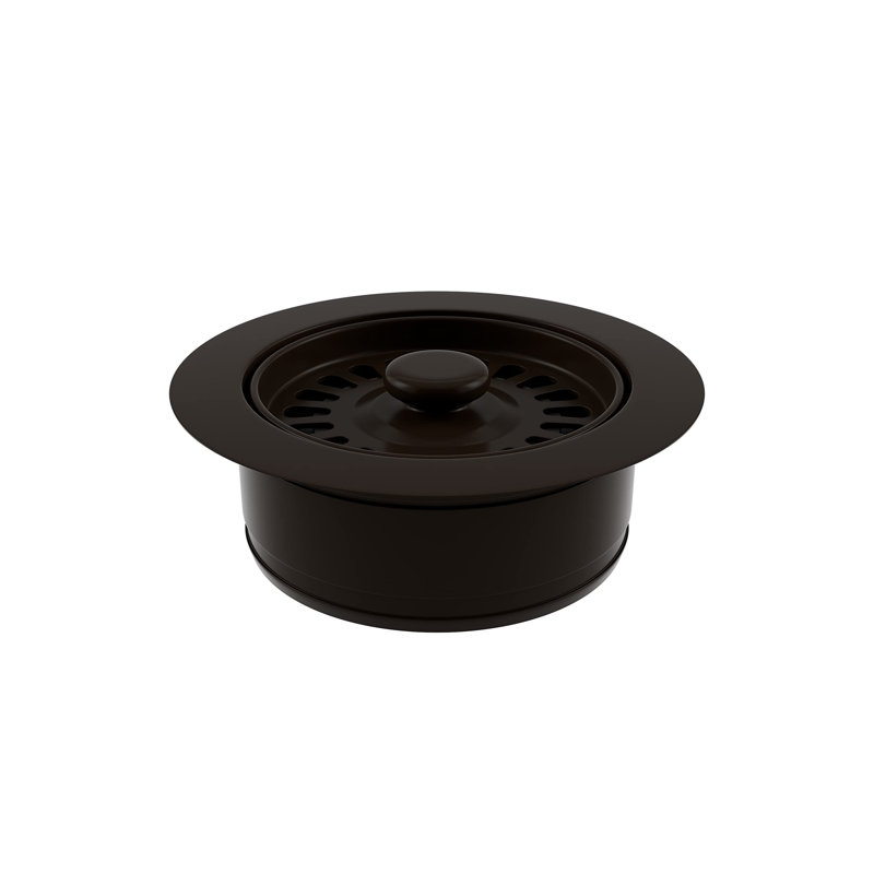 Bride d'évacuation Lexico pour évier de cuisine en quartz - convient aux trous de drainage de 3,5 pouces, LG-D-M, Mocha