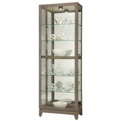 Luke V Lighted Curio Cabinet