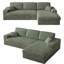 Canapé modulaire de 114,5 po Corduroy-1244169362