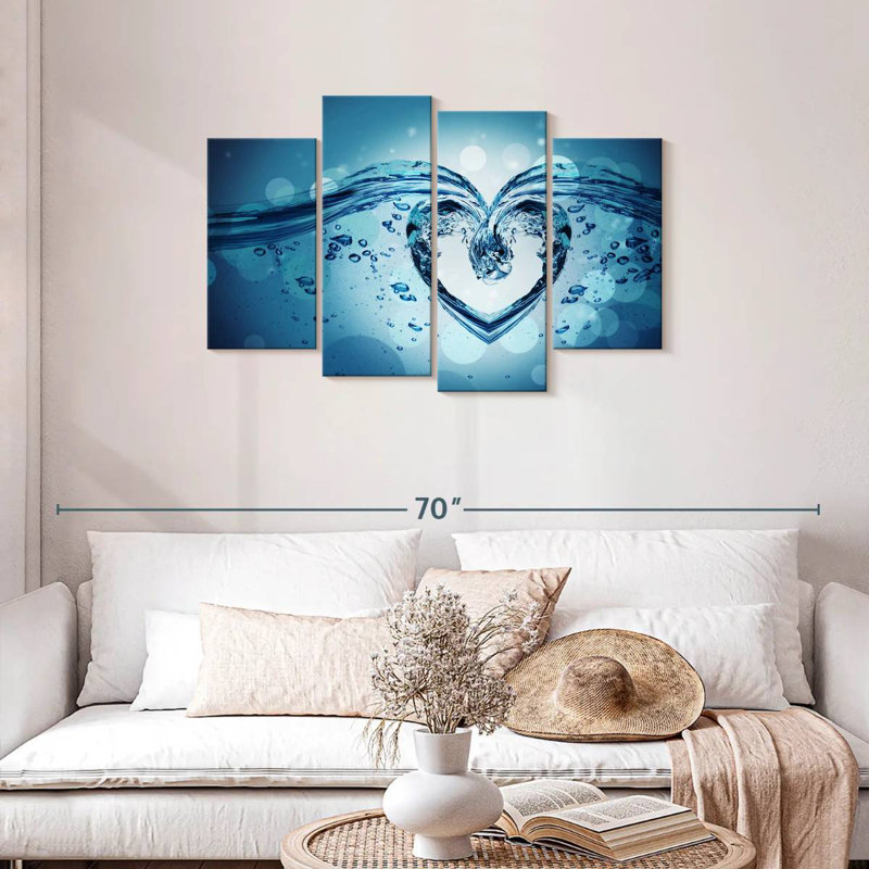 Hardie Water Splash Heart, 27" H x 43" W