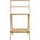 Freestanding Bamboo Towel Rack With Folding Design And Storage Shelf For Bathroom And Laundry Drying