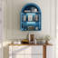 Wall Mounted Arched Cabinet With Glass Doors-1049862884