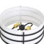 Lampe sur pied Royce - Zammel - abat-jour blanc