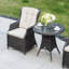 Ensemble bistro 3 pièces pour terrasse pour 2 personnes avec motif tissé-126660434-126660436