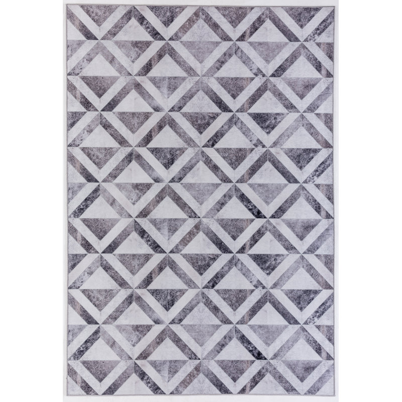 Kol Geometric Hand Woven Area Rug, Rectangle 160 x 230cm