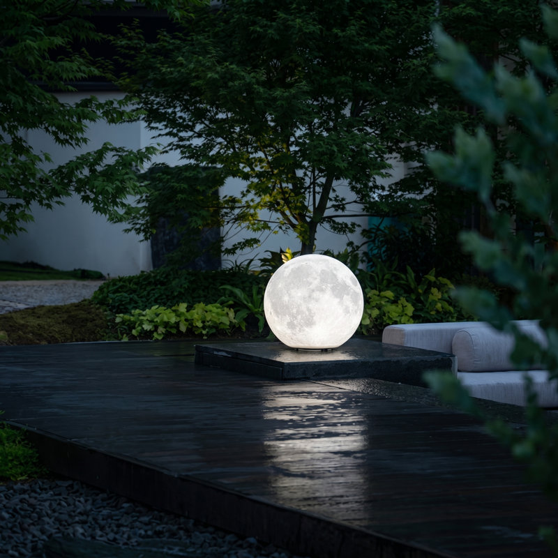 Globe terrestre imperméable Moon Stakes, H 9,84 po x l 9,84 po x P 9,84 po