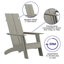 Foyer Adirondack à deux lattes en polyester Slyvia-513206292