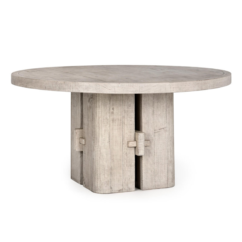 Rosemount 60" Solid Wood Dining Table, Beige