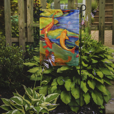 Drapeau de jardin à 2 côtés koi